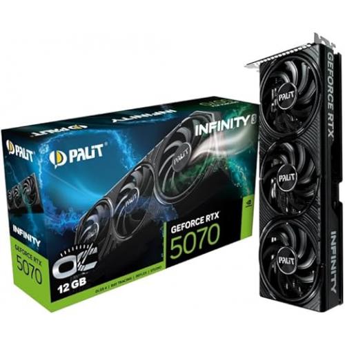 VGA Palit GeForce® RTX 5070 Infinity 3 12GB GDDR7 retail (NE75070019K9-GB2050S)